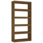 vidaXL Estantería/divisor madera de pino marrón miel 80x30x167,4 cm vidaXL Estantería/divisor madera de pino marrón miel 80x30x167,4 cm