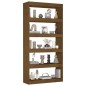 vidaXL Estantería/divisor madera de pino marrón miel 80x30x167,4 cm vidaXL Estantería/divisor madera de pino marrón miel 80x30x167,4 cm
