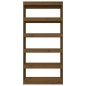 vidaXL Estantería/divisor madera de pino marrón miel 80x30x167,4 cm vidaXL Estantería/divisor madera de pino marrón miel 80x30x167,4 cm