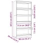 vidaXL Estantería/divisor madera de pino marrón miel 80x30x167,4 cm vidaXL Estantería/divisor madera de pino marrón miel 80x30x167,4 cm
