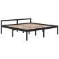 vidaXL Cama para personas mayores madera maciza pino negra 200x200 cm vidaXL Cama para personas mayores madera maciza pino negra 200x200 cm