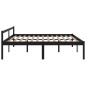 vidaXL Cama para personas mayores madera maciza pino negra 200x200 cm vidaXL Cama para personas mayores madera maciza pino negra 200x200 cm