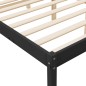 vidaXL Cama para personas mayores madera maciza pino negra 200x200 cm vidaXL Cama para personas mayores madera maciza pino negra 200x200 cm