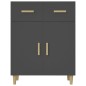 vidaXL Aparador de madera contrachapada negro 69,5x34x89 cm vidaXL Aparador de madera contrachapada negro 69,5x34x89 cm