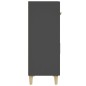vidaXL Aparador de madera contrachapada negro 69,5x34x89 cm vidaXL Aparador de madera contrachapada negro 69,5x34x89 cm