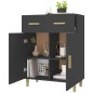 vidaXL Aparador de madera contrachapada negro 69,5x34x89 cm vidaXL Aparador de madera contrachapada negro 69,5x34x89 cm