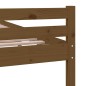 vidaXL Estructura de cama doble madera maciza marrón miel 120x190 cm