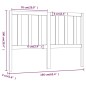 vidaXL Cabecero de cama madera maciza de pino marrón miel 166x4x100 cm vidaXL Cabecero de cama madera maciza de pino marrón miel 166x4x100 cm