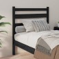 vidaXL Cabecero de cama madera maciza de pino negro 106x4x100 cm vidaXL Cabecero de cama madera maciza de pino negro 106x4x100 cm