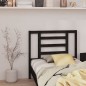 vidaXL Cabecero de cama madera maciza de pino negro 106x4x100 cm
