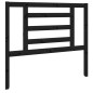 vidaXL Cabecero de cama madera maciza de pino negro 106x4x100 cm