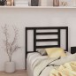 vidaXL Cabecero de cama madera maciza de pino negro 106x4x100 cm