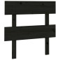 vidaXL Cabecero de cama madera maciza de pino negro 103,5x3x100 cm vidaXL Cabecero de cama madera maciza de pino negro 103,5x3x100 cm