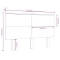 vidaXL Cabecero de cama madera maciza de pino blanco 164x6x82,5 cm vidaXL Cabecero de cama madera maciza de pino blanco 164x6x82,5 cm