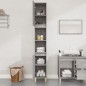 vidaXL Armario de baño madera contrachapada gris Sonoma 30x30x190 cm
