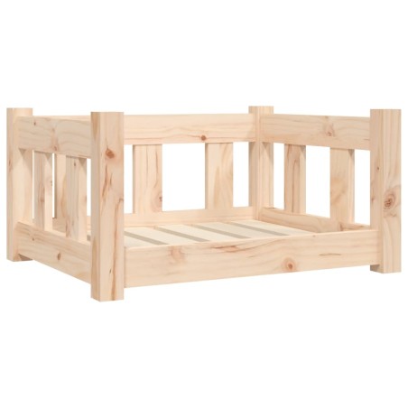 vidaXL Cama para perros madera maciza de pino 55,5x45,5x28 cm