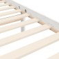 vidaXL Estructura de cama con cabecero madera maciza blanco 120x200 cm vidaXL Estructura de cama con cabecero madera maciza blanco 120x200 cm