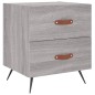 vidaXL Mesita de noche madera de ingeniería gris Sonoma 40x35x47,5 cm vidaXL Mesita de noche madera de ingeniería gris Sonoma 40x35x47,5 cm