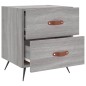 vidaXL Mesita de noche madera de ingeniería gris Sonoma 40x35x47,5 cm vidaXL Mesita de noche madera de ingeniería gris Sonoma 40x35x47,5 cm