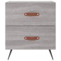 vidaXL Mesita de noche madera de ingeniería gris Sonoma 40x35x47,5 cm vidaXL Mesita de noche madera de ingeniería gris Sonoma 40x35x47,5 cm