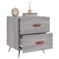 vidaXL Mesita de noche madera de ingeniería gris Sonoma 40x35x47,5 cm vidaXL Mesita de noche madera de ingeniería gris Sonoma 40x35x47,5 cm