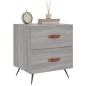 vidaXL Mesita de noche madera de ingeniería gris Sonoma 40x35x47,5 cm vidaXL Mesita de noche madera de ingeniería gris Sonoma 40x35x47,5 cm