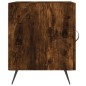 vidaXL Mesita de noche madera de ingeniería roble ahumado 40x40x50 cm
