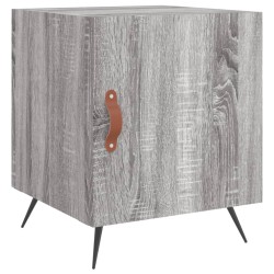 vidaXL Mesita de noche madera de ingeniería gris Sonoma 40x40x50 cm