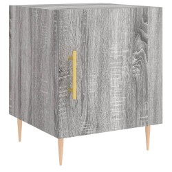vidaXL Mesita de noche madera de ingeniería gris Sonoma 40x40x50 cm