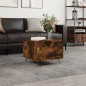 vidaXL Mesa de centro madera de ingeniería roble ahumado 50x50x40 cm
