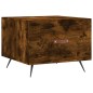 vidaXL Mesa de centro madera de ingeniería roble ahumado 50x50x40 cm
