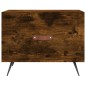 vidaXL Mesa de centro madera de ingeniería roble ahumado 50x50x40 cm