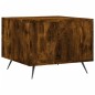 vidaXL Mesa de centro madera de ingeniería roble ahumado 50x50x40 cm