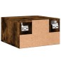 vidaXL Mesita de noche de pared color roble ahumado 35x35x20 cm vidaXL Mesita de noche de pared color roble ahumado 35x35x20 cm