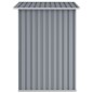 vidaXL Cobertizo de jardín acero galvanizado gris 205x129x183 cm 
