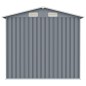 vidaXL Cobertizo de jardín acero galvanizado gris 205x129x183 cm 