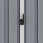 vidaXL Cobertizo de jardín acero galvanizado gris 205x129x183 cm 