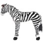 vidaXL Cebra de peluche de pie negro y blanco XXL