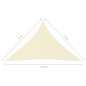 vidaXL Toldo de vela triangular tela Oxford color crema 4x4x5,8 m vidaXL Toldo de vela triangular tela Oxford color crema 4x4x5,8 m