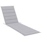 vidaXL Tumbona con cojín gris madera maciza de teca vidaXL Tumbona con cojín gris madera maciza de teca