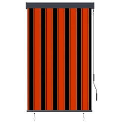 vidaXL Estor enrollable de exterior naranja y marrón 100x250 cm