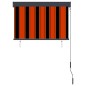 vidaXL Estor enrollable de exterior naranja y marrón 100x250 cm vidaXL Estor enrollable de exterior naranja y marrón 100x250 cm