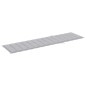 vidaXL Tumbona con cojín gris madera maciza de teca vidaXL Tumbona con cojín gris madera maciza de teca