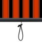 vidaXL Estor enrollable de exterior naranja y marrón 100x250 cm vidaXL Estor enrollable de exterior naranja y marrón 100x250 cm