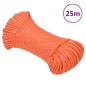 vidaXL Cuerda de trabajo polipropileno naranja 3 mm 25 m vidaXL Cuerda de trabajo polipropileno naranja 3 mm 25 m