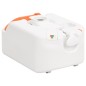 vidaXL Inodoro de camping integrado HDPE y acero blanco 24+17 L vidaXL Inodoro de camping integrado HDPE y acero blanco 24+17 L
