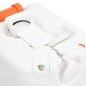 vidaXL Inodoro de camping integrado HDPE y acero blanco 24+17 L vidaXL Inodoro de camping integrado HDPE y acero blanco 24+17 L