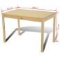 vidaXL Mesa de comedor y 4 sillasde madera color natural vidaXL Mesa de comedor y 4 sillasde madera color natural
