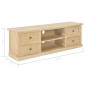 vidaXL Mueble para TV de madera 120x30x40 cm