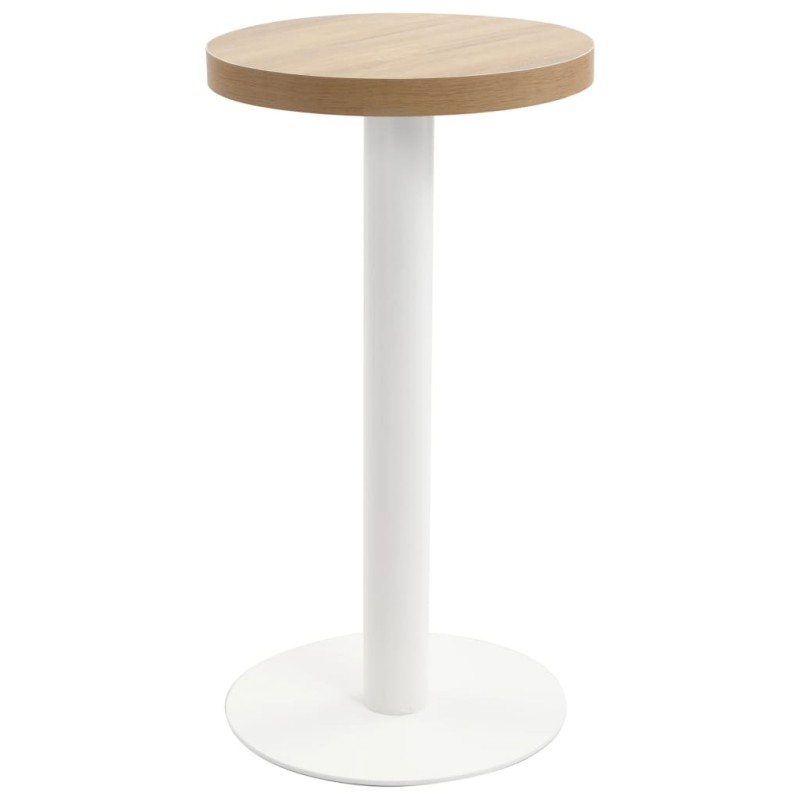 vidaXL Mesa de bistró MDF marrón claro 40 cm vidaXL Mesa de bistró MDF marrón claro 40 cm